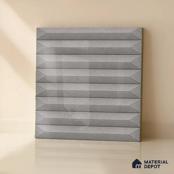 Faux Subway  Tile TL 07241 C Crayon 1006 1 ft x 1 ft Ceramic Glossy Finish - 9 mm  | 2 mm Spacer is Mandatory | Please Expect a Slight Variation of Pattern (Sample)